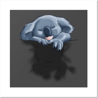 koala sleeping Posters and Art